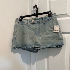 We The Free Faded Blue Denim Shorts